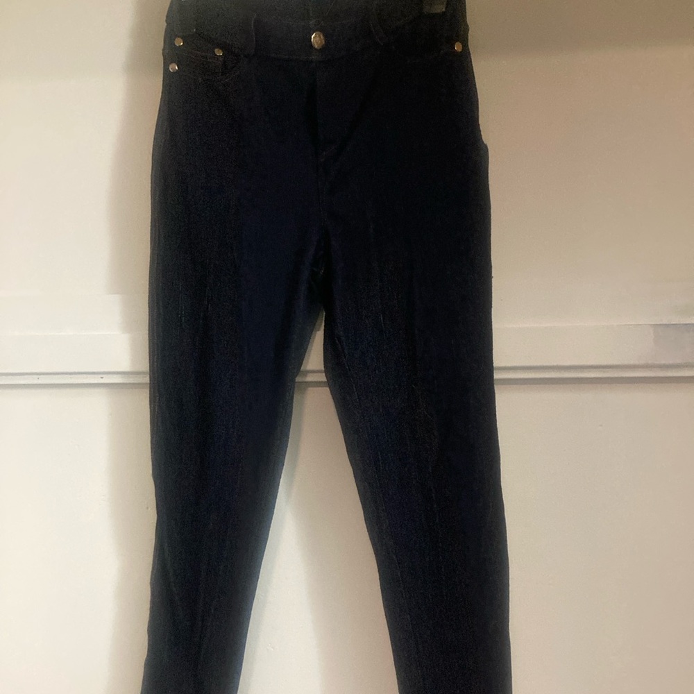 Dark blue stretchy pants runs size (small)